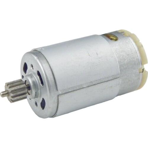 Torque Magnetic Mini Electric Motor 390 DC 6V 19000RPM With 12-Tooth Gear for DIY Toys Cars