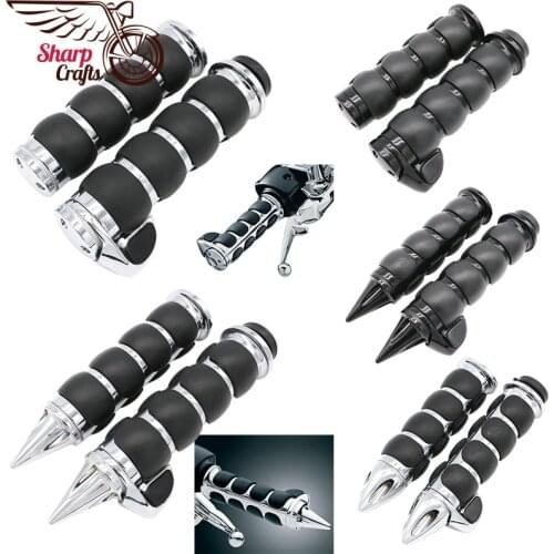 Motorcycle Accessories Air Cushioned Hand Grips w/ Throttle For Harley Davidson Honda Kawasaki Suzuki Yamaha Chopper Custom