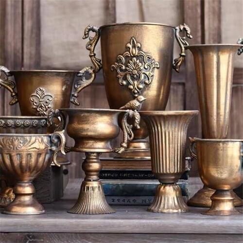 OOFYBAY Metal Flower Vases