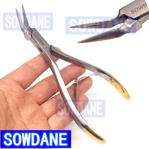 1 Piece Dental Root Fragment Minimally Invasive Tooth Extraction Forcep Tweezers Curved Maxillary And Mandibular Tooth Pliers