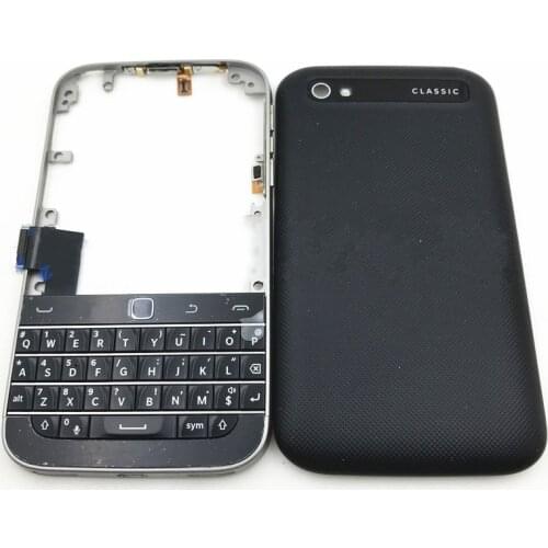 Full Housing For BlackBerry Classic Q20 Back Cover Battery Door Housing + Front Frame + Keyboard
