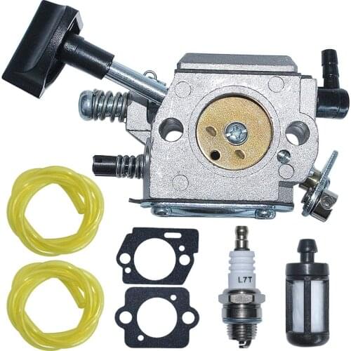 Carburetor Fuel Filter Line Gasket wSpark Plug Kit For Stihl SR320 SR340 SR380 SR400 SR420 BR320 BR340 Backpack Blowers parts