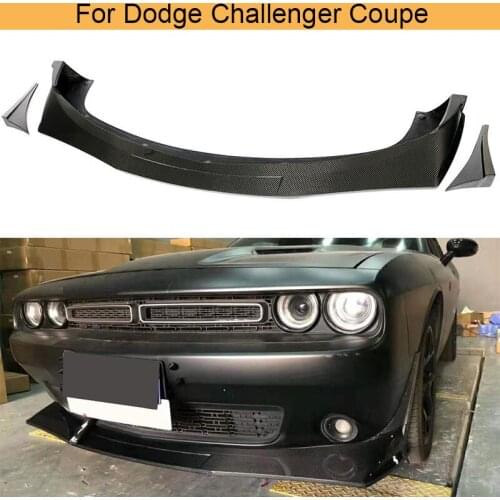 Car Front Bumper Lip Splitters For GT TA Dodge Challenger Front Bumper Lip 2015 - 2018 Bumper Diffuser Lip Spoiler