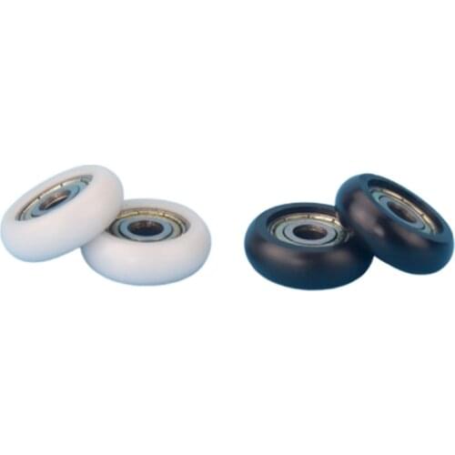 1pcs 5x21.5x7mm 625ZZ bearing delrin POM coated Roller R4.5mm round type pulley wheel for 2020 track guide wheel rolling pulley