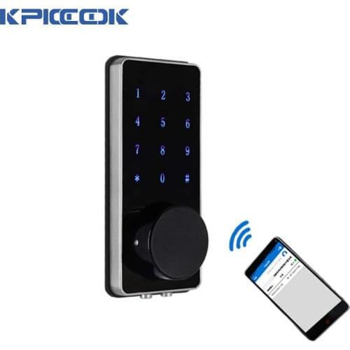 KPIOCCOK Bluetooth Smart Door Lock 3D Scanning Fingerprint Lock App Password IC Card Mechanical Key Door Lock B110