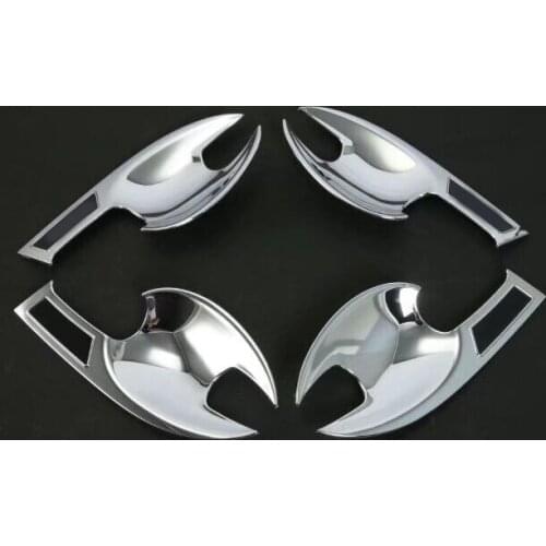 Car Styling ABS Chrome Car Door Handle Cover Box Sequins Decoration Handle Bowl Frame Accessories For Mazda CX-5 CX 5 2017-2018