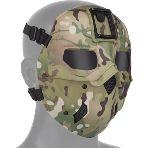 Tactical Full Face Mask Protective Safety Mask Cycling Veil Hiking Mask Comfortable Airsoft Mask Outdoor Protective CP Mask