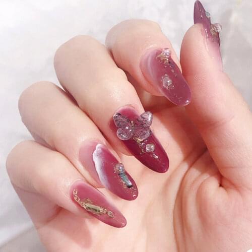 TSZS 5pcs/lot Three-dimensional Stereoscopic Butterfly Nail Art Decoration DIY Manicure Nail Sequin Slice