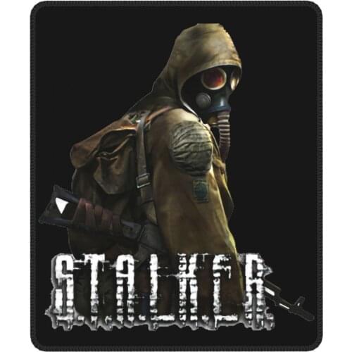 Stalker Shadow Of Chernobyl Funny Mouse Pad Gas Mask Non-Slip Desk Mat Pads Rubber Gamer Computer Laptop Pad