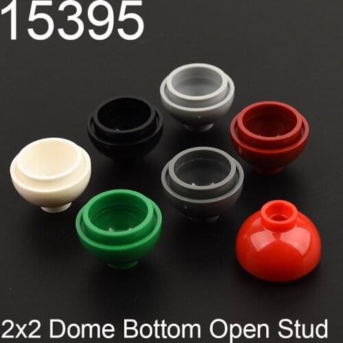 10PCS 15395 Brick Round 2 x 2 Dome Bottom [Open Stud] Building block accessories parts MOC DIY Education Build Toys Brick