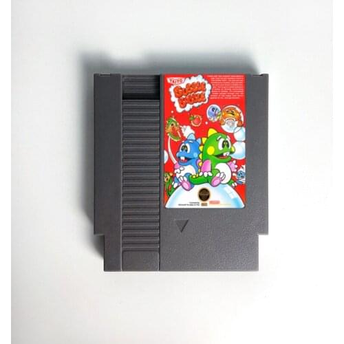 Bubble Bobble or Bubble Bobble Part 2 - Game Cartridge For NES Console 72 Pins 8bit