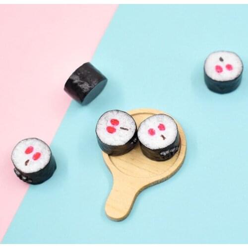 3Pcs Simulation Sushi 3D Pretend Play Toy Doll House Kitchen Miniature Food