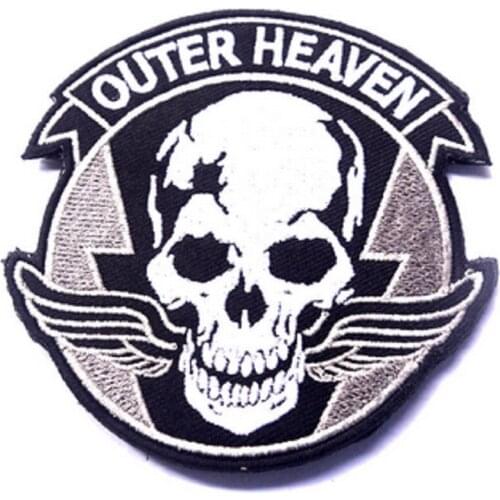 3D Embroidery Patches Loop And Hook Rank Stickers Outer Heaven Patches Armband Zombie Hunter Tactical Team Chest Patch