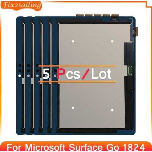 5PCS LCD For Microsoft Surface 1824 Display Touch Screen Digitizer Assembly Panel LCD For Microsoft Surface Go 1824 LQ100P1JX51