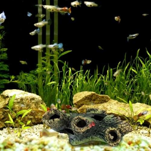 Aquarium Decoration Moss Tree House Resin Material Cave Fish Tank Landscap Decorative Offers the Natural Environment Decoration