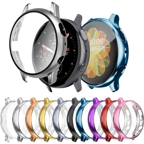 Case For Samsung galaxy watch 46/42mm active 2/1 cover smartwatch bumper Accessories Protector Full coverage Screen Protection