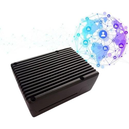 Aluminum Alloy Case Passive Cooling Shell Metal Enclosure Heat Dissipation For Raspberry Pi 3B Powerful Heat Dissipation Shell