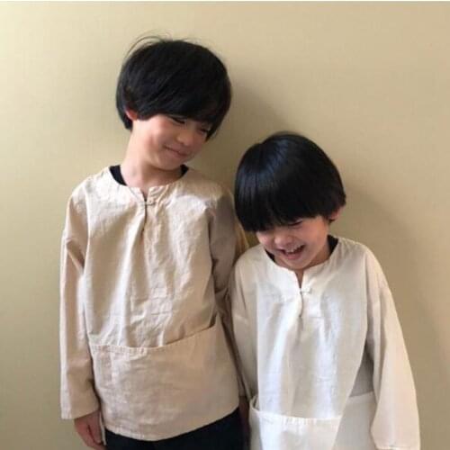 Kids Shirts 2021 New Autumn Brand Boys Girls Cute Korea Style Long Sleeve Shirts Tops Baby Toddler Tees Outwear Clothes