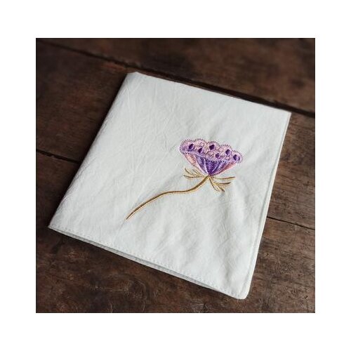 Cotton mens and womens handkerchief embroidery lotus root new national style