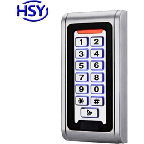 Backlit Keyboard IP68 Waterproof RFID Proximity EM Card Door Keypad Standalone Access Control Metal Case 2000 Users
