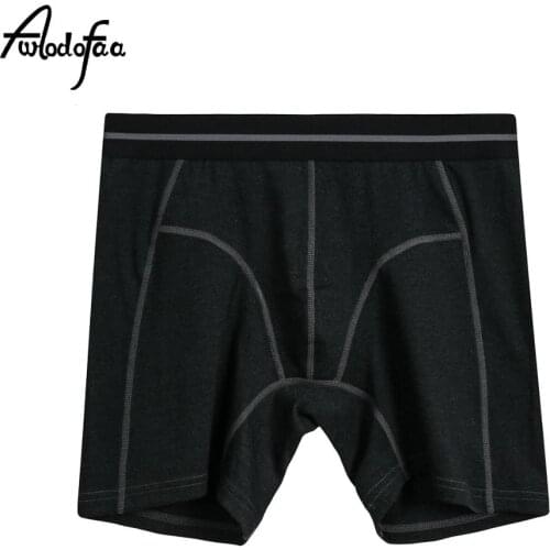 Hot Sell Quality Underwear Men Boxer Long Underpants Trunks Sexy Boxershorts Bulge Pouch Cotton Breathable Underpants Underwear