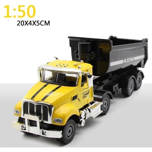 1:50 Simulation Toy Car Die-Casting Model Engineering Car Dump Truck Boy Girl Toy Gift Car Collection Plastic Plaything 2020