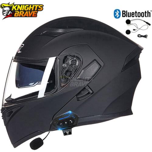 GXT Flip Up Motorcycle Bluetooth Helmet Men Casco Moto Motorcycle Capacete Doublel Lens Motorbike Motocross Riding Helmet DOT