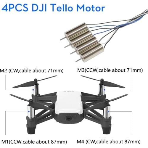 DJI RYZE Tello Drones Motor engine Repair parts 4Pcs 1set Remote Control Folding Toy FPV RC Quadcopter Component