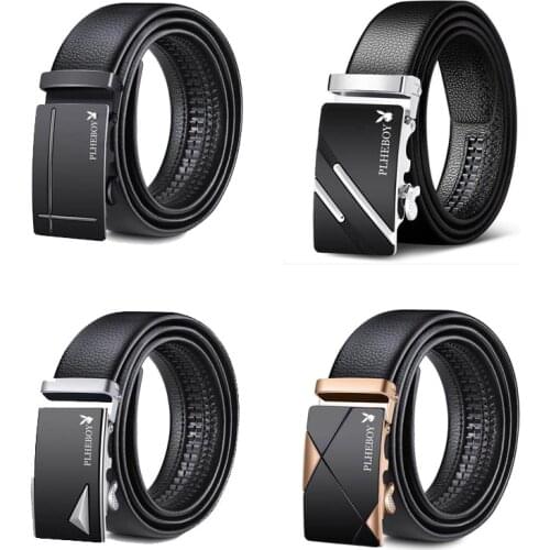 Mens Automatic Buckle Belts, Middle-aged and Young Peoples Belts, Fashionable Business Gift Belts