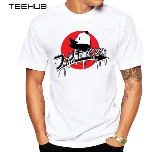New Arrivals 2019 TEEHUB Cool Mens Fashion Funky Panda Design T-Shirt Short Sleeve O-neck Tops Hipster Tee