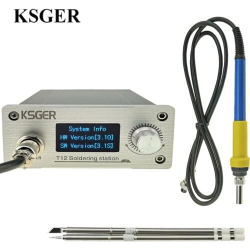 KSGER Soldering Iron Station STM32 V3.1S OLED DIY 907 9501 Handle Electric Tools Holder Auto-sleep Fast Heat T12-K T12-ILS