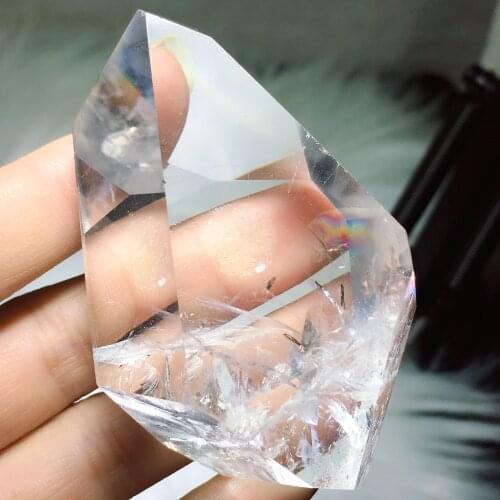 Clear quartz free from