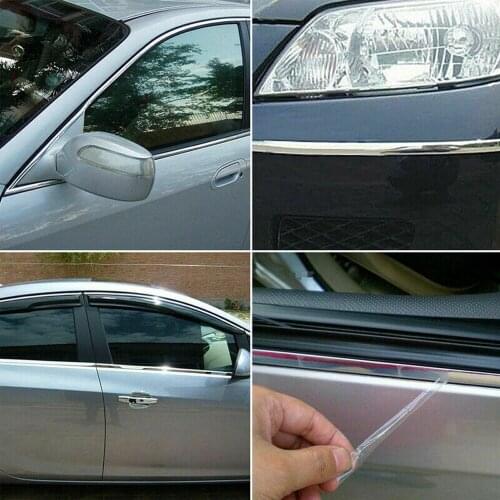 Silver Trim Strip Window Body Car Door Edge Chrome-plated ABS Decoration
