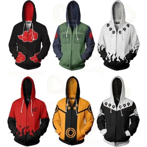 Anime Cosplay Zipper Hoodies for Men Women Kids Cosplay Hoodies Cool White Coat Hooded Streetwear Tops Plus Size