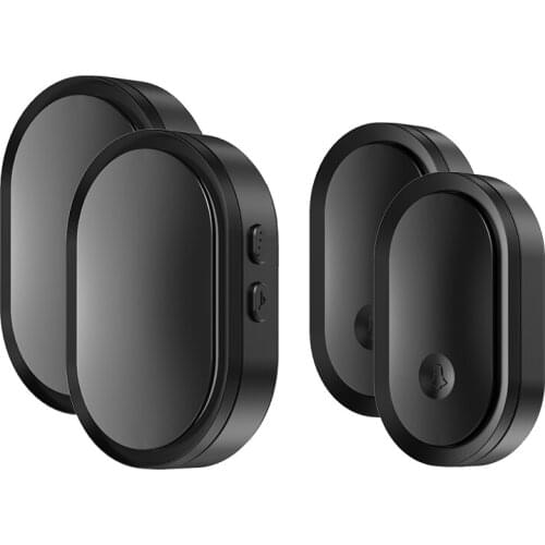 CACAZI Smart Wireless Doorbell Waterproof Touch Button 300M Range Home Security Door Call Bell 36 Ring 2 Button 2 Receiver