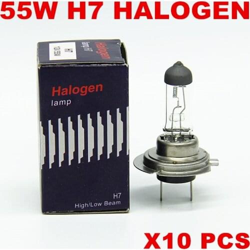 10pcs H7 Halogen 12V 55W Car 4300K White Fog Halogen Bulb Head Lamp Light