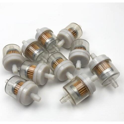 10x Universal Automotive Inline Fuel Filters for ATV Motorcycle 3/16" 1/4