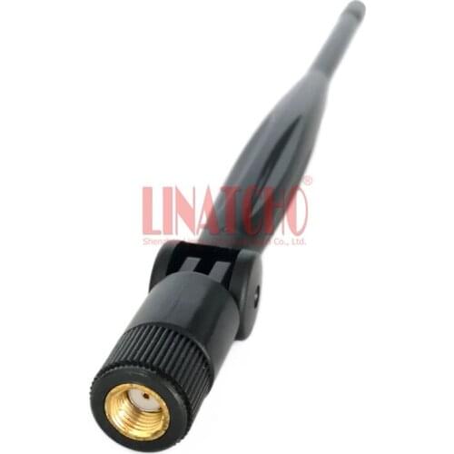 2.4GHz 4DB WIFI moden repeater router whip omni directional antenna small rp sma male connector