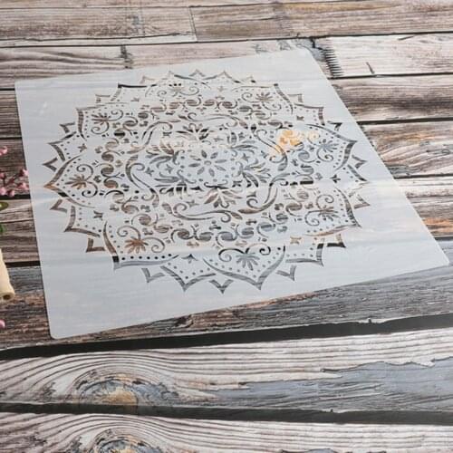 30*30cm Size DIY Craft Mandala Stencils for Painting on Wood,Fabric,Walls Art Scrapbooking Stamping Album Embossing