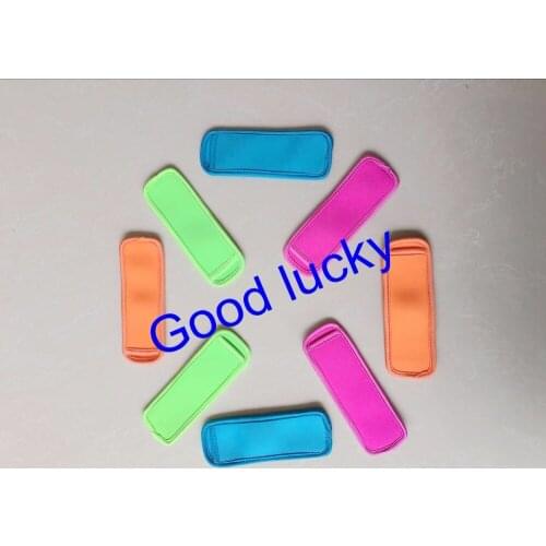 300pcs/lot free shipping pop ice sleeves freezer stock items popsicle holders neoprene ice popsicle sleeves summer ice lolly