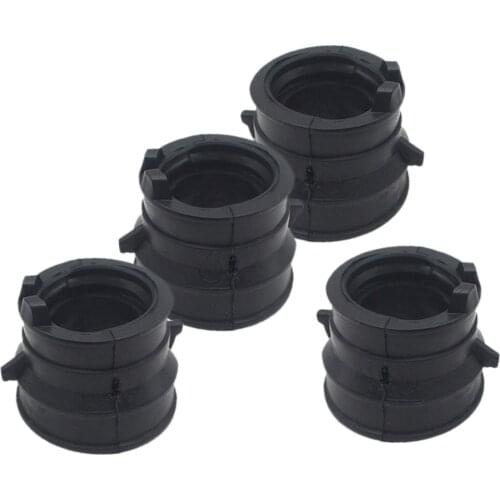 4 Packs Carb Intake Manifold Boot Pipe Manifold for Honda CB400 MC14 MC19