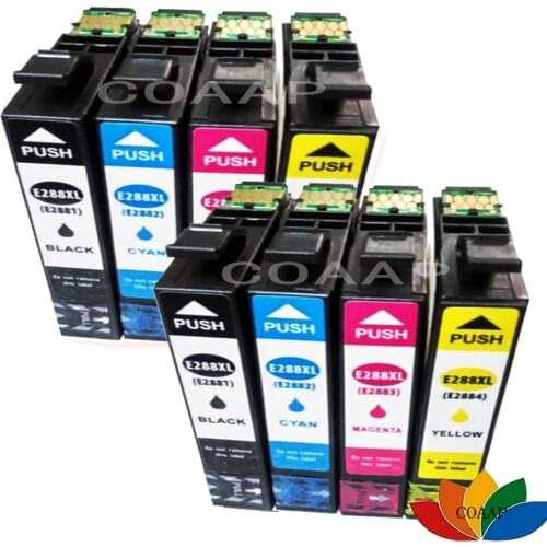 8x Compatible T2881 T2882 T2883 T2884 ink cartridge for EPSON 288XL Expression Home XP 430 330 434 440 Printer