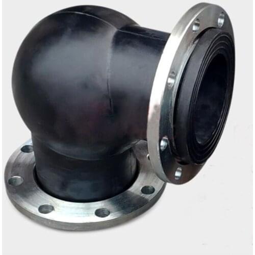90 Degree Elbow WTX Rubber Joint Flexible Rubber Joint Carbon Steel Flange Expansion Flexible Rubber Joint Joint 1.0Mpa