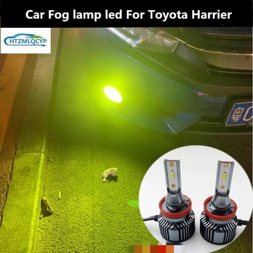 For Toyota Harrier 2003-2016 Car Fog lamp led 12V 6000K 30W Harrier lamp decoration modification parts