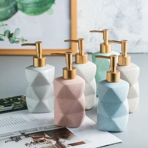 380ml Matte Bathroom Liquid Soap Dispensers Hand Sanitizer Shower Gel Shampoo Bottle Bathroom Accessories