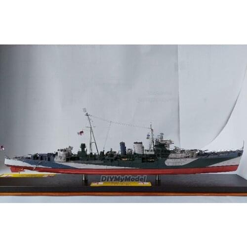 DIYMyModeI British destroyer Colombo DIY Handcraft Paper Model Kit Handmade Toy Puzzles Gift Movie prop