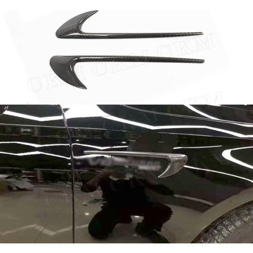 For Mercedes Benz E Class W213 E63 E200 E300 AMG E63 S 2017 2018 2019 Carbon Fiber Front Side Fender Vent Trim Bosy Kits