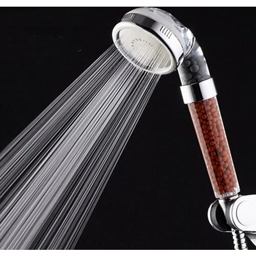 Negative Ion Shower Bathtub Pressurized Water Saving Large Handheld Spa Shower Head Shower Set