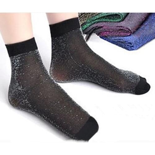 HOT sexy silver color silk stockings female silver onion shiny men and women spring and autumn stockings wholesale