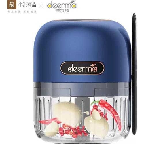 Youpin Deerma Food Processor Electric Blenders Meat Mincer Cordless Portable Spice Chopper Machine Rechargeable Kitchen Gadget